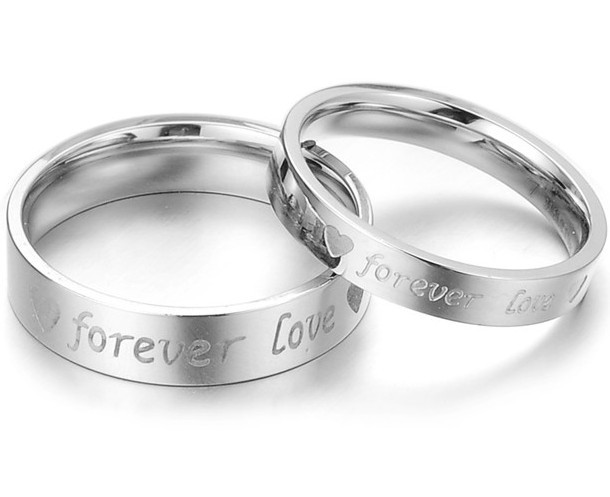 -Love-Engraved-His-And-Hers-Promise-Ring-Sets-Couple-Wedding-Rings ...