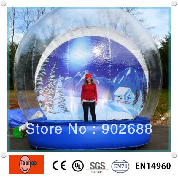 Outdoor Inflatable Christmas Snow Globes Snow Globe Inflatable