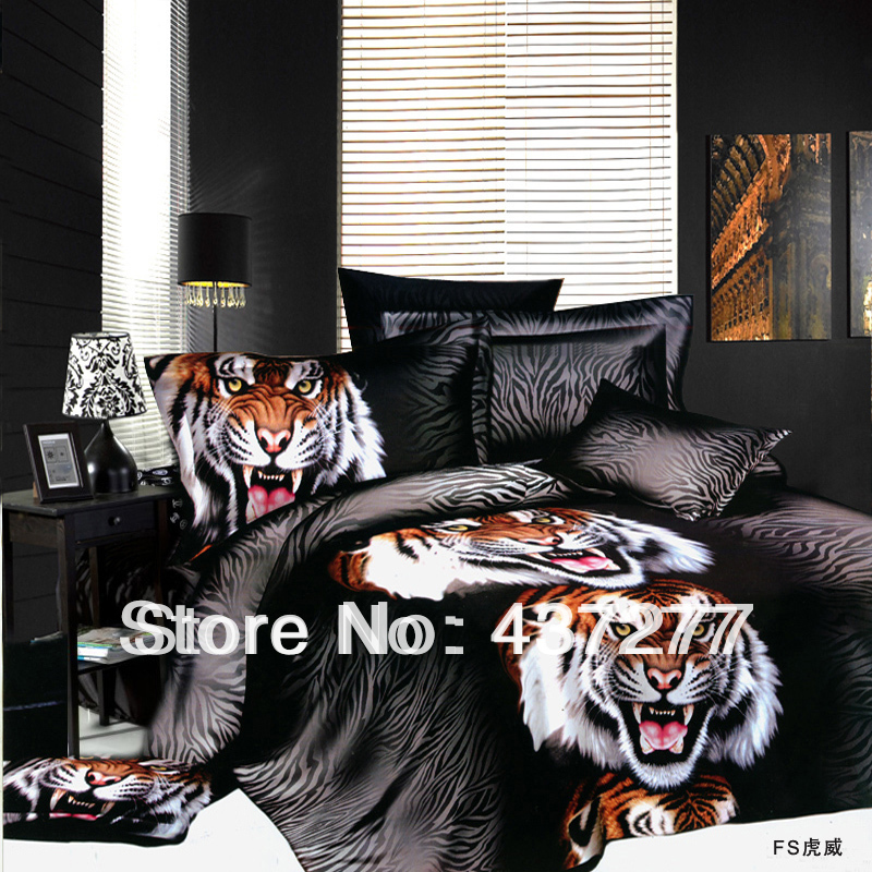 oil painting black bedding sets manly queen polyester woven bedspreads ...