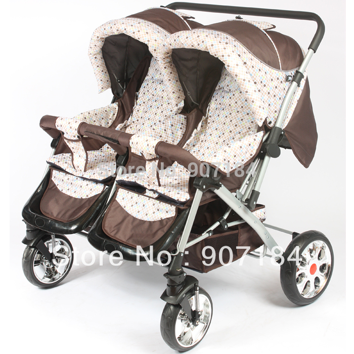 Младенцы близнецы коляска надувной колесо анти-шок легко используя конструкцию