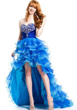 natural waist a line long organza sweetheart cascading ruffles prom dress 2865