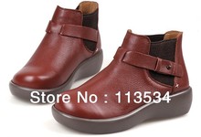 2014 Fashion ponited ankle boots Shoes Women leather Material winter boots women  Wholesale 1pair  free shipping
