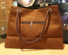 Velvet brief big bags shoulder bag tote bag messenger bag multicolor women s handbag Leisure fashion