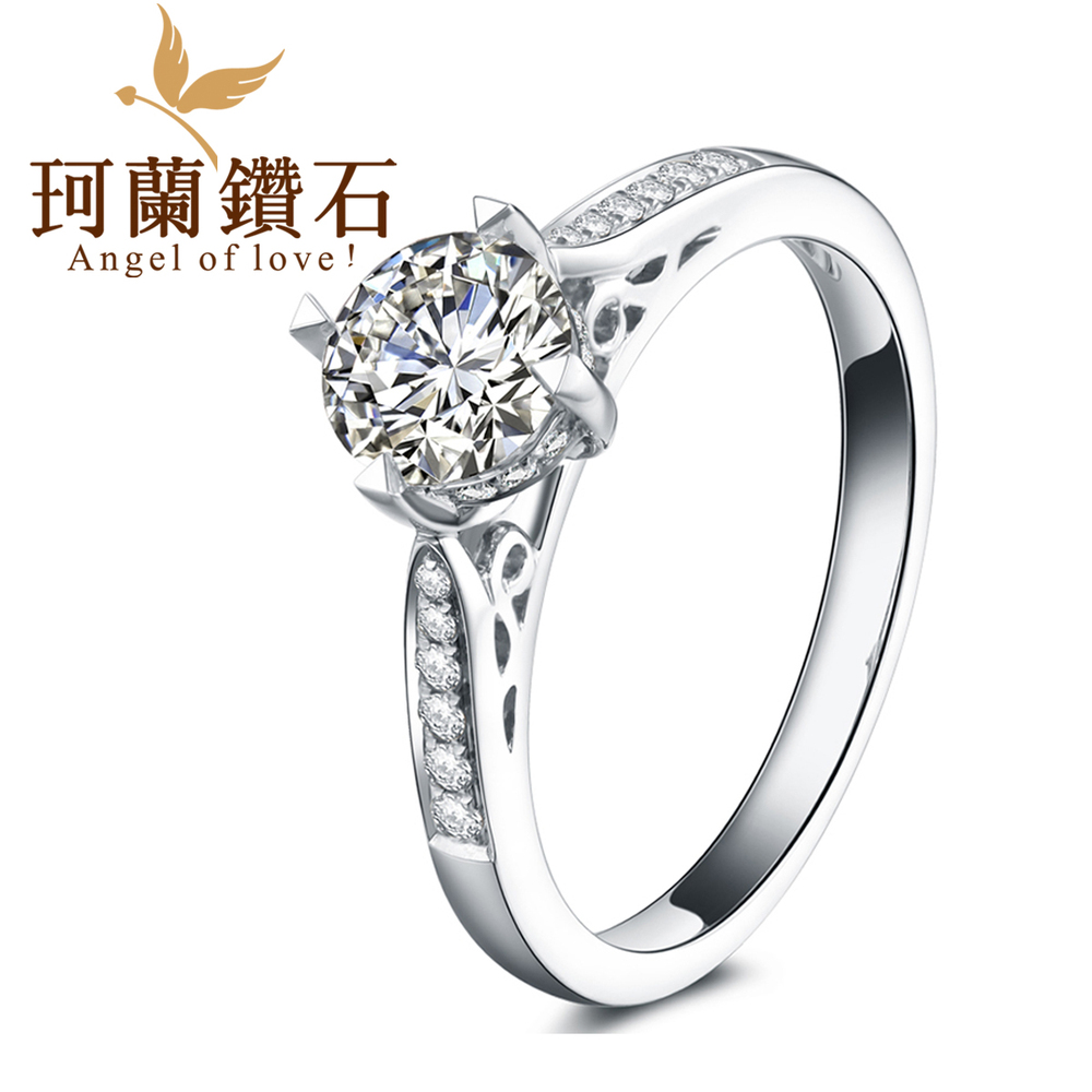 Kelan-Diamond-18K-white-gold-50-diamond-wedding-ring-clustering-inlay ...