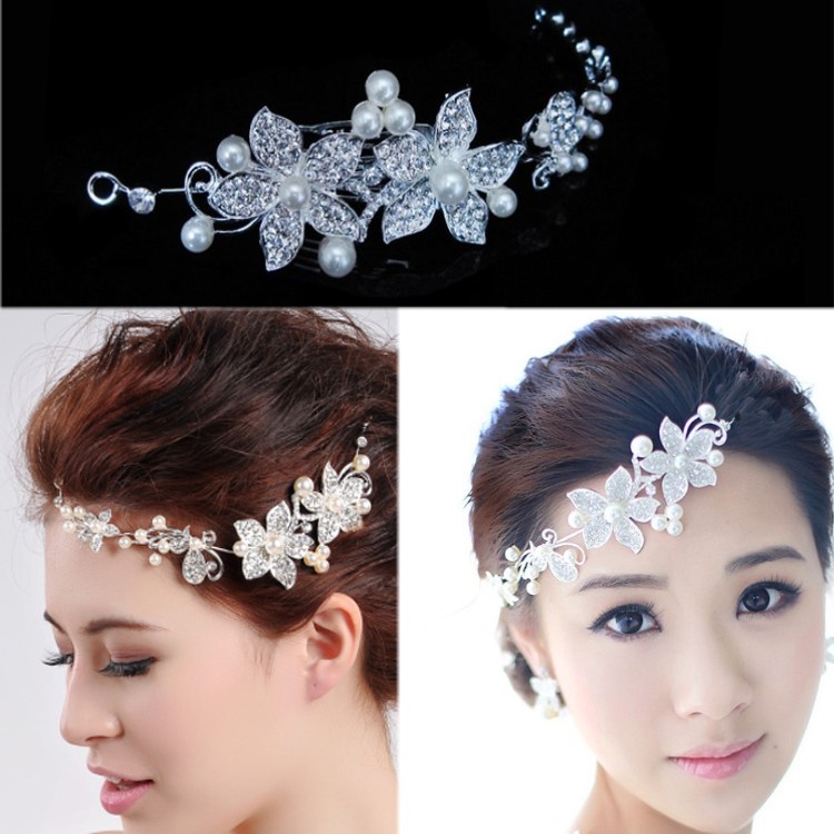 Free shipping Sweet bride hair accessory rhinestone flower marriage accessories formal dress accessories