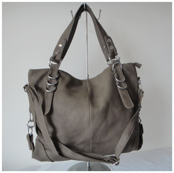 A101 gray wholesale popular bag purses fashion ladys handbag 42x25cm PU 7 different colors two function