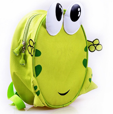 Enfants sac à dos l'école maternelle grenouille. green bean bag Enfants sac à dos l'école maternelle grenouille. green bean bag