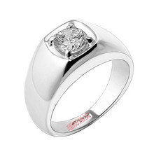 Hearts and arrows ring male ring cubic zircon ka226 marriage