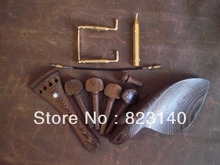 1 Set WENGE Violin Fitting 4 4 with 1 PC tail guts and 1 PC GOLD