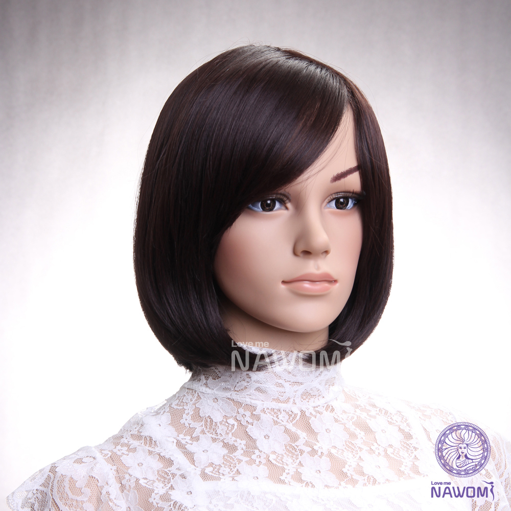 ... Chestnut Side Swept Bangs Neck Length Hairstyle | Short Hairstyle 2013 ... Chestnut Side Swept Bangs Neck Length Hairstyle | Short Hairstyle 2013