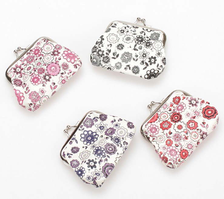 Free shipping the new fashion shows pink PU Chinese blue and white porcelain style change purse