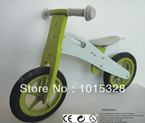 Wholesale wooden bikes for children in 3-8 years old wooden toys to