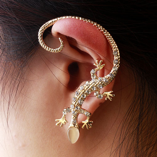 2014-Fashion-Rhinestone-Ear-cuff-Earrings-luxury-Elegant-Gecko-Stud ...