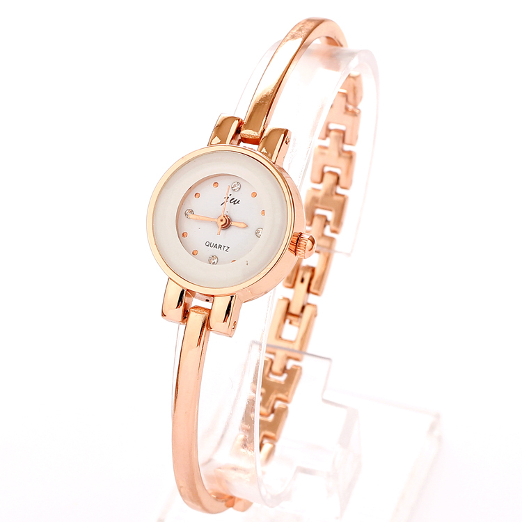 -Bracelet-Watch-Ladies-Vintage-Dress-Bangle-Watch-Rose-Gold-White ...