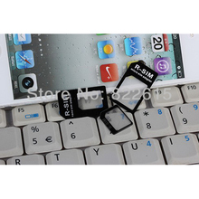Nano SIM Card to Micro Regular Full Standard Micro SIM Adapter with Needle Eject Pin 4 In 1 for iPhone 5S Iphone 4 4S