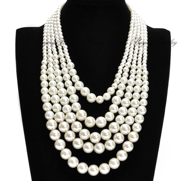 Fashion-Best-Selection-New-Year-s-Evening-Wear-Necklaces-Resin-White ...