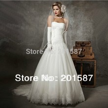 The new gauze trailing wedding dress