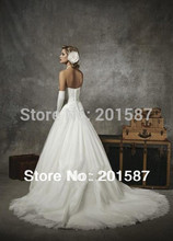 The new gauze trailing wedding dress vestido de noiva wedding dress 2014 bridal gown