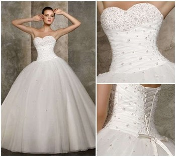 cheap aline wedding dress