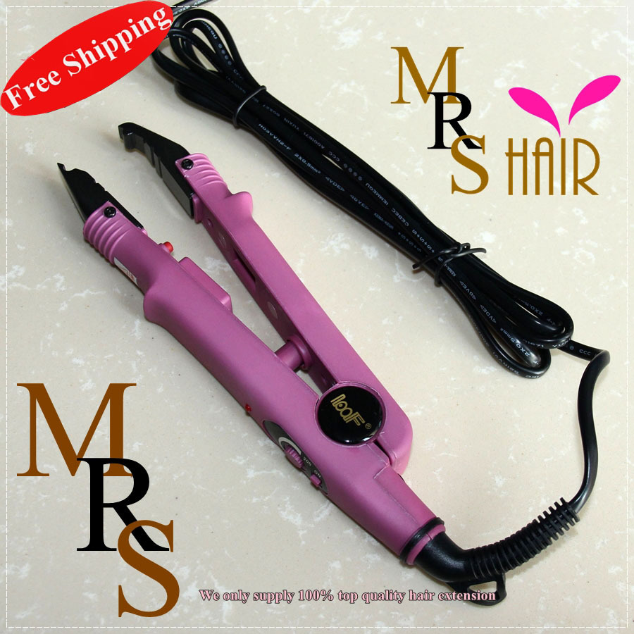Hair Extension Iron Pink Color Keratin Nail Tip Fusion Hair Connector ... Hair Extension Iron Pink Color Keratin Nail Tip Fusion Hair Connector ...