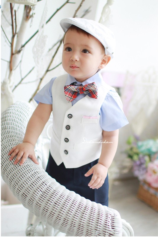 Summer Baby Clothing Four Piece Set Boy Gentleman Summer Baby Clothing Four Piece Set Boy Gentleman