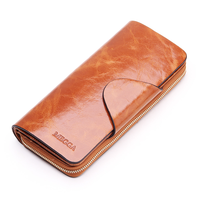 2014 hot sell first layer of cowhide female wallet zipper genuine ...