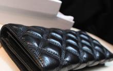 Free shipping High quality women s genuine leather wallet luxurious sheepskin stitch plaid wallet small wallet