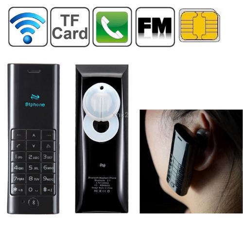 D1 Black Ultra Small Mini GSM Cellphone Bluetooth Headset Bluetooth Dialer Mobile Phone Companion Micro SIM