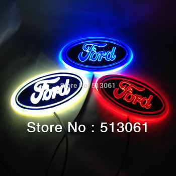 Новое поступление 4D EL из светодиодов авто логотип декоративные фонари для Ford серии авто знак светодиодные лампы авто эмблема свтеодиодный фонарик бесплатная доставка
