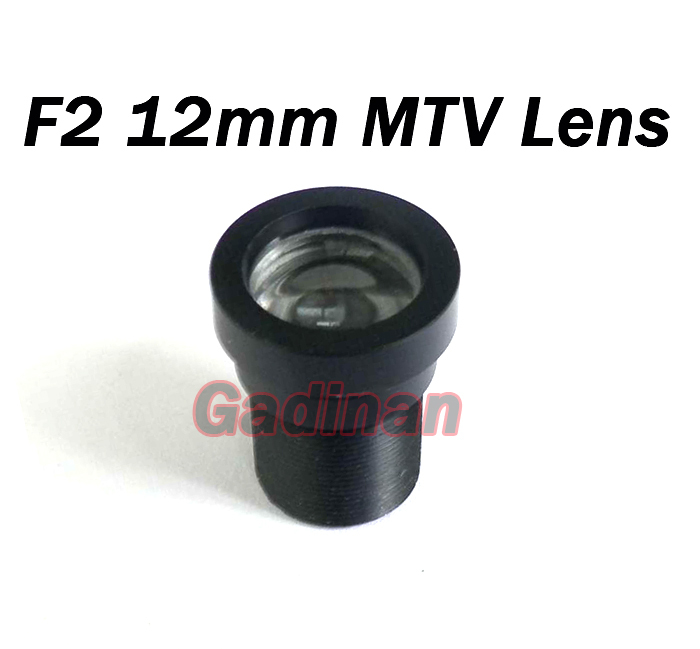 High Quantity Security MTV 12mm 29 Degree Wide Angle Fixed CCTV Board Lens F2 0 for