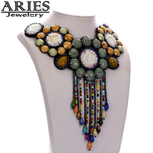 Free shipping New 2014 Bohemia Fashion vintage Ethnic Jewelry shape design Handmade Necklace pendant Long Necklace