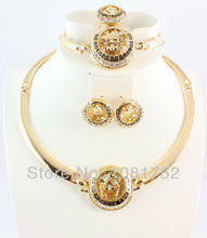 Free Shipping Gorgeous Gold Plated New Coming Hot Sale Jewelry Set Fashion Wedding Bridal Jewelry set