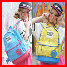 Girls bag student school big canvas bag 15 laptop bag High school bag Leisure and fashion