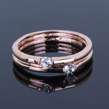 DC1989 New Super Selling Women s Cocktail Ring Ionic Rose Gold Plated Cubic Zirconia Setting Lead