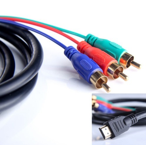 Купить золото hdmi 3 3rca адаптер rca кабель av 5 футов 1,5 м в ...