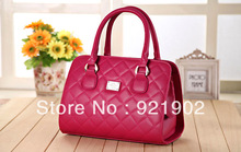 Quilted handbags new fashion pu handbag shoulder bag diagonal  free shipping
