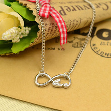 New fashion Jewelry Infinity Blessing wish necklace love hope dream faith for women girl ladie s