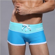 2014 Newest men s swimming trunks sexy sky blue swim shorts COCKCON men swimwear male swimsuit