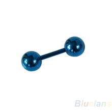 Retro 3 4 5 mm Men s Stainless Steel Ball Barbell Ear Piercing Studs Earrings Black