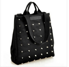 Free shipping 2014 new desigual bag rivet Fashion vintage bag canvas shoulder bag brand deisgual handbag