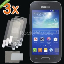 New 3x CLEAR Screen Protector Film for Samsung Galaxy Ace 3 s7272  s7270+3x Cleaning cloth