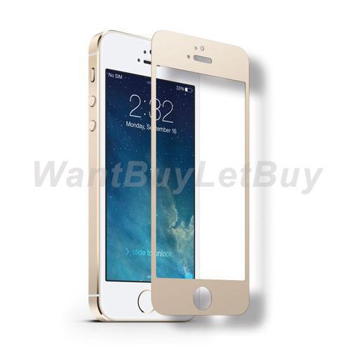 Rose Gold Tempered Glass Front Screen Protector for iPhone 5C  5S  5 ...