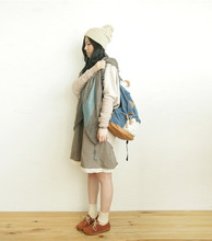 free shipping new fashion blue women canvas backpack lace large travel backpack vintage school backpacks for