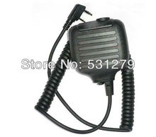 5pcs/lot Handheld PTT Speaker Mic FOR KENWOOD Radios walkie talkie accessories 2 PIN For Ham Radio C507