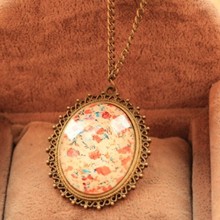 2014 New Arrival European and American style jewelry Fashion vintage accessories laciness Floral pattern   necklace