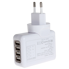 2.1A 4 Port USB Universal Wall AC Charge Charger For Home or Travel Emergency Charging With US UK EU And AU Plug Optional