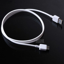 Free shipping New white Top quality Micro USB 3.0 Sync Data Charger Cable For Samsung Galaxy Note 3 N9000 N9002 N9005  XC1058
