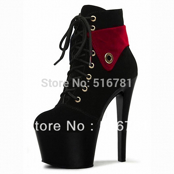 Sexy Comfortable Matte 17cm Short Leg High Heeled Shoes Sexy Boots 7 Inch Classic Short Boots