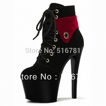 Sexy Comfortable Matte 17cm Short-Leg High-Heeled Shoes Sexy Boots 7 Inch Classic Short Boots Club Heels For Women Free Shipping