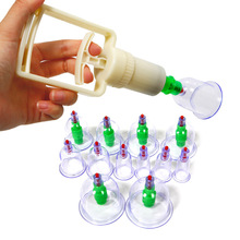 pratical 12 Body Cupping Set 6 Magnets Point Therapy Cupping Chinese Medicine Home Device M01018